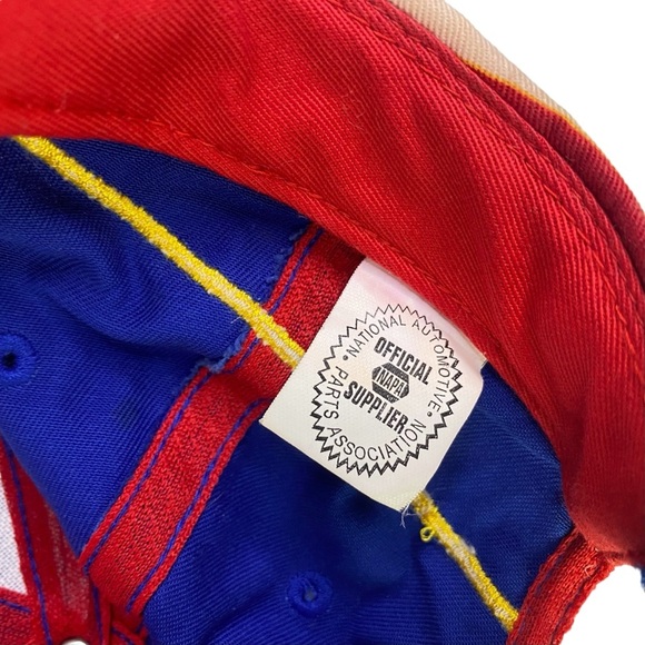 NAPA Racing Cap Michael Waltrip 15 Hat Patriotic American Flag Adjustable Nascar - Picture 8 of 9